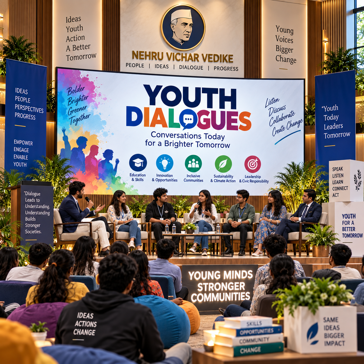Youth dialogues organised by Neharu Vichar Vedike